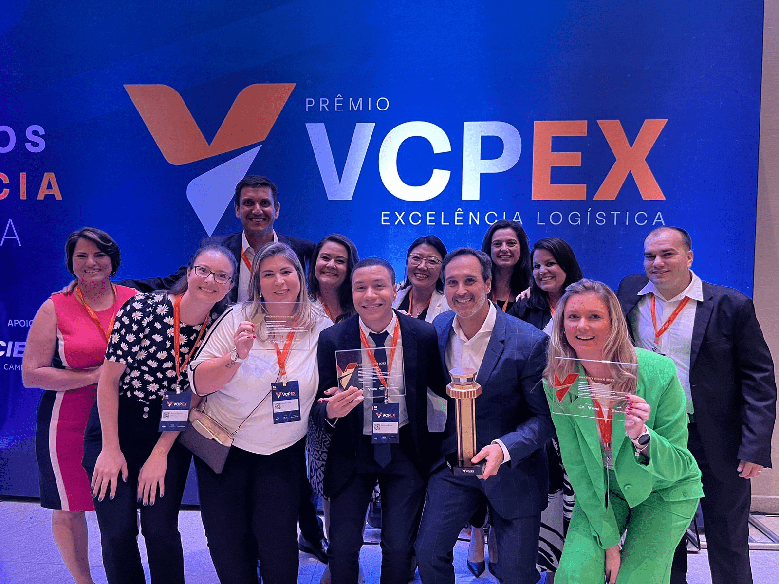funcionários da DSV na premiação VCPEX